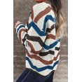 thumbnail image 2 of Women's Multicolour Retro Wave Print Western Sweater – Cozy Fall Fashion Essential, XL, 2 of 6