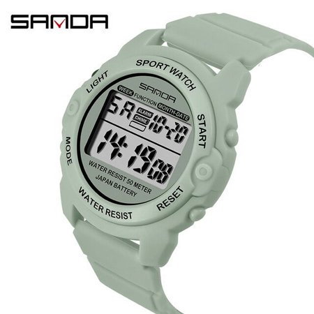 SANDA Sports Women Watches Fashion Casual Waterproof LED Digital Watch Female Wristwatches For Women Clock Relogio Feminino 6003