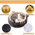 thumbnail image 4 of Cama corta ovalada de felpa para perros y gatos pequeños y medianos, sofá para mascotas pequeñas cómodo, cómodo y duradero, 4 of 5