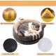 thumbnail image 4 of Cama ovalada de felpa corta para perros pequeños y medianos y gatos cómoda, cómoda y duradera sofá para mascotas pequeñas, 4 of 5