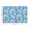 thumbnail image 5 of Light Blue Christmas Snowflake Flannel Non Slip Door Rugs,Washable Door Mats Indoor,Decorative Door Mats,Dirt-Resistant and Absorbent Doormat for Entrance,Bedroom,Kitchen,Bathroom,23.5"x16", 5 of 5