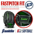thumbnail image 5 of Franklin Sports Fastpitch Pro Softball Glove, 11 in, Lime Green, Left Hand Throw, 5 of 7