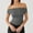 Gray, variant on MESSUEN Off the Shoulder Tops for Women Crop Tops for Women Summer Shirts Off the Shoulder Going Out Tops Trendy Cropped Tees Cute Outfits Women Shirt Sleeveless Tees for Women Beige L