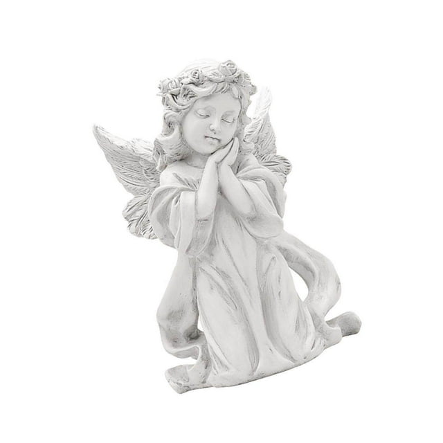 Resin White Angel Statue Desktop Decor Collection and more. Perfect Window Props Christmas prayer hold cheek