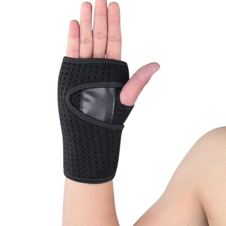 1 Pc Wrist Brace - Carpal Tunnel Hand Compression Support Wrap for Men, Women, Tendinitis, Bowling, Sports Injuries Pain Relief (Left)