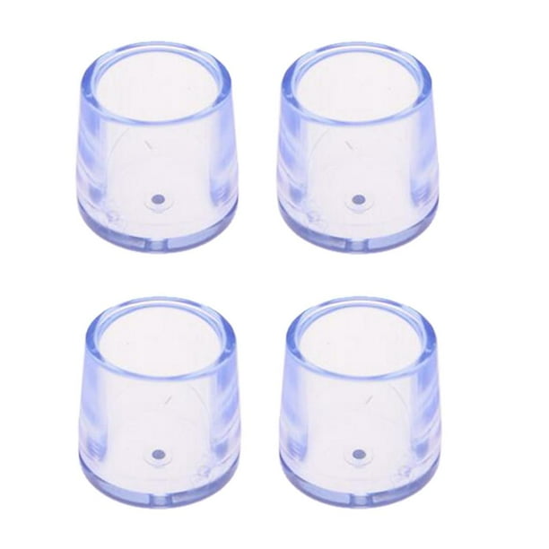 4 Tapas Protectoras De Silicona Para Patas De Silla - Pies De Goma Transparentes - Antideslizantes Y Protector De Suelo