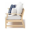 thumbnail image 4 of RST Brands Kooper 2 Piece Wood & Fabric 96" Outdoor Sofa - Centered Ink/White, 4 of 7