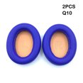 thumbnail image 4 of Almohadillas para auriculares Cateissary, Funda de Cuero PU, Cancelación de ruido, Q10/Azul naranja, 4 of 6