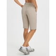 thumbnail image 5 of BALEAF Women's Hiking Shorts 13'' Knee Length Quick Dry Water Resistant Lightweight Bermuda with Pockets Beige Size S, 5 of 7