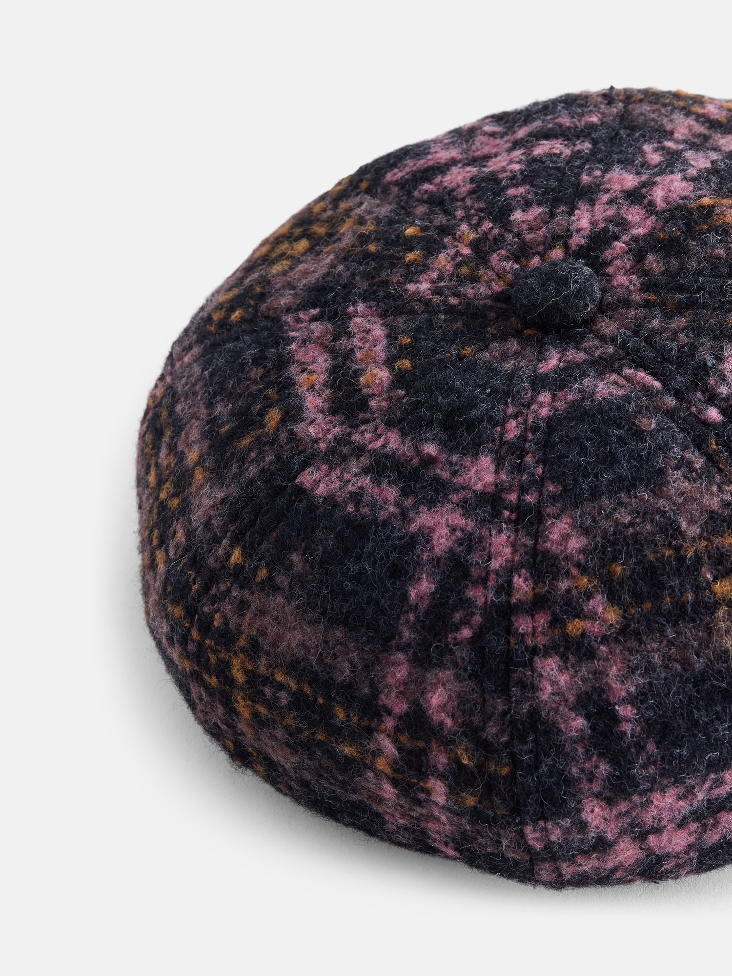 No Boundaries Women's Plaid Newsboy Hat, Brown