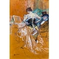 thumbnail image 2 of Toulouse-Lautrec, Henri de 11x14 Black Ornate Wood Framed with Double Matting Museum Art Print Titled - Conquest of passage, 2 of 4