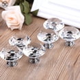 thumbnail image 3 of Luxtrada 10Pcs Round Crystal Glass Door Knobs Cabinet Drawer Pull Handle with Screws, 3 of 8
