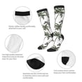 thumbnail image 3 of Naloa Palm Trees Zebra Thigh High Socks Extra Long Stretchy Sock Women Over Knee High Opaque Stocking Daily Wear, 3 of 6