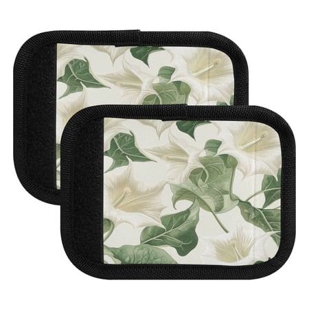 WOBOGO Datura Stramonium Luggage Handle Wrap 2Pcs Made of Neoprene is Soft and Flexible Suitable for Many Bags Shoulder Pads.