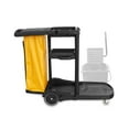 Dryser Commercial Janitorial Cleaning Cart on Wheels Black