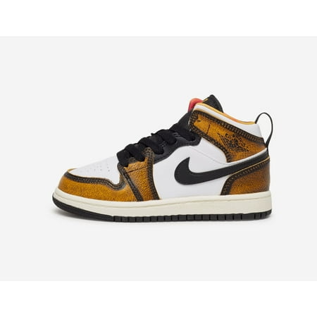 

Little Kid s Jordan 1 Mid SE Wear Away Black/Taxi-White-Sail (DQ8419 071) - 13.5