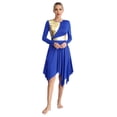 thumbnail image 3 of Raenseen Robe de Danse Lyrique pour Femmes, Costume de Danse, Culte, Fête, Bal, Bleu TTG, 3 of 7