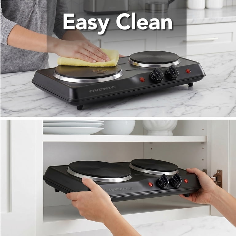 Ovente Electric Double Burner Hot Plate, 1700W photo 4
