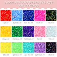 thumbnail image 2 of ZYNERY  18000pcs Flatback Rhinestones, 15 Mixed Color Jelly Rhinestones Round Shape Crystals Rhinestones for Crafts Nail Face Art Shoes Diamond Painting with Storage Box/Tweezers/Drill Pen (3mm), 2 of 7