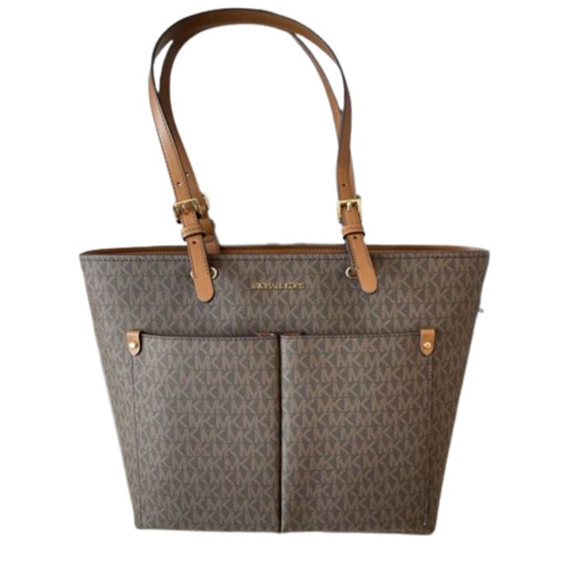 Michael Kors Jet Set Medium Logo Pocket Tote photo 5