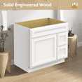 thumbnail image 4 of Vanity Art VA4036-2RW 36 in. Vanity Cabinet with Knockdown, White, 4 of 11