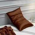 thumbnail image 6 of Ntbay 2 Pack Silky Satin King Pillowcases for Hair and Skin, Luxury and Soft Pillow Cases with Envelope Closure, 20" x 40", Brown, 6 of 6
