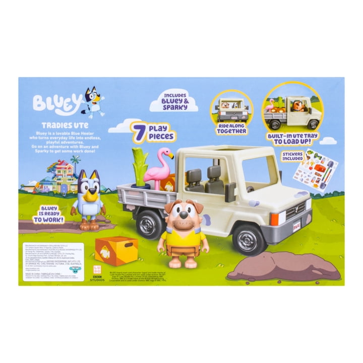 Bluey S10 Tradies Ute Vehicle with Stickers