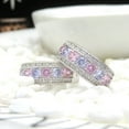 thumbnail image 4 of Yesbay Wedding Engagement Rings,Bridal Jewelry Colorful Cubic Zirconia Inlaid Finger Ring, 4 of 7
