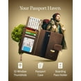thumbnail image 3 of Passport Holder Travel Wallet For Men & Women - Slim Passport Cover RFID Blocking, 3 of 6