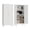 White, variant on 61" Tall Pantry Cabinet, White Metal Pantry Storage Cabinet, Kitchen Pantry Storage Cabinets with 2 Door and 3 Adjustable Shelves