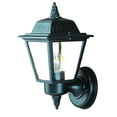 thumbnail image 1 of homeroots lighting 398559 Builder's Choice 1-Light Matte Black Wall Light, 1 of 1