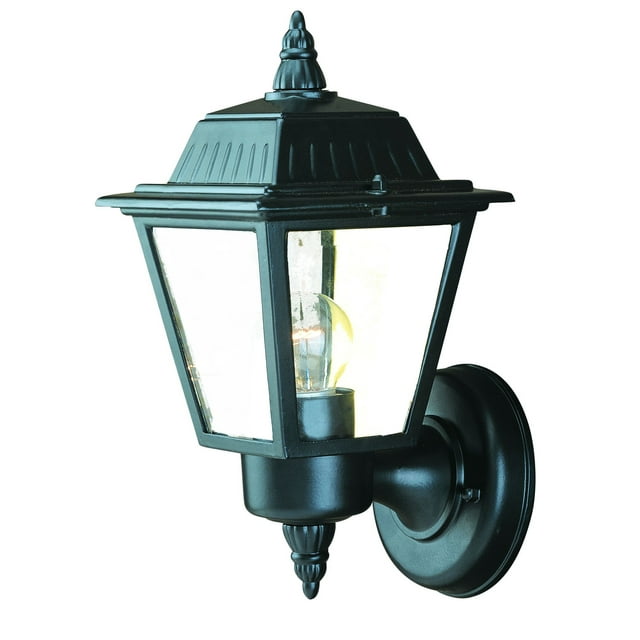 homeroots lighting 398559 Builder's Choice 1-Light Matte Black Wall Light
