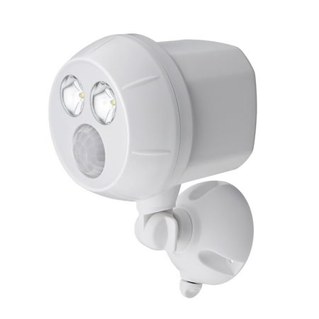 400 Lumen Outdoor White Weatherproof Wireless Battery Powered LED Ultra Bright Spot Light with Motion