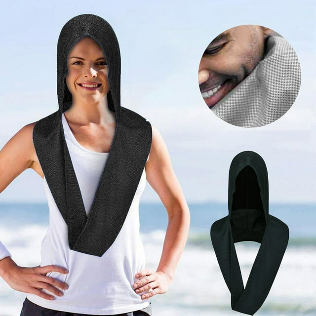 LJNYFDC Quick Drying Cooling Towel Cooling Hoodie Towel Water Absorption Quick Drying Protection Neck Wrap Towel