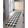 thumbnail image 3 of Unique Loom Comfort Mat Collection - Harlequin (2'  x 3' Rectangle Black and White), 3 of 6