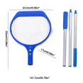 thumbnail image 3 of TUWABEI Pool Skimmer - Pool Net with 3 Section Pole, Pool Skimmer Net with Fine Mesh Net, Telescopic Aluminum Pole, Plastic Frame, Ultra-fine Pool Skimmer for Ponds, Fish Tank, Hot Tub, 3 of 6