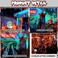 thumbnail image 3 of 13X6 ft Halloween Cemetery Garage Door Decoration Background Scary Haunted House Creepy Cemetery Backdrops Trick or Treat Party Kids Adult Family Party Banner Cover, 3 of 5
