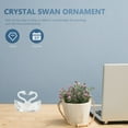 thumbnail image 2 of COOPHYA 1Set Transparent Crystal Swan Figure For Home And Kids present, 2 of 8