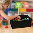 thumbnail image 6 of ECR4Kids Letter Size Plastic Tray Organizer with Lids, Large, Storage Bins, Black, 10-Piece, 6 of 8