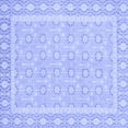 thumbnail image 1 of Ahgly Company Machine Washable Indoor Square Oriental Blue Traditional Area Rugs, 7' Square, 1 of 4