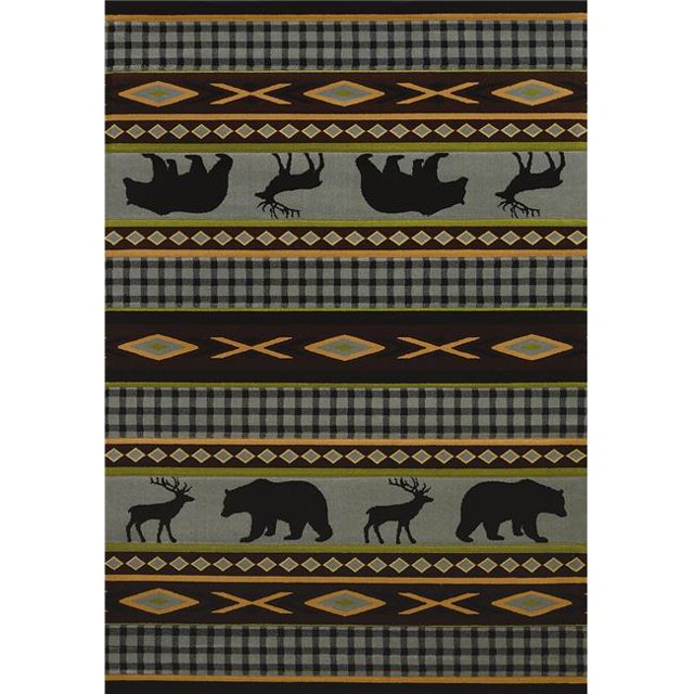 United Weavers Designer Contours CEM Manitou Bleu Surdimensionné Tapis