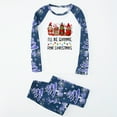 thumbnail image 3 of Jenny Gnome Christmas Pajamas Set Matching Family Blue Saying “I’ll Be Gnome For Christmas”, Plus Size Holiday PJs With Dog, 3 of 7