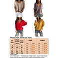 thumbnail image 4 of Fashnice Chandail Femme Col en V Chandail d'Hiver Chaud Tricoté Jaune m, 4 of 4