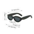 Cat Eye Sunglasses For Women Cute Oval Thick Frame Accessories Sun