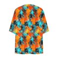 thumbnail image 2 of Camiseta Suelta de Color Sólido de Manga Corta con Cuello en V, Camiseta Ligera para Diario Y Oficina, 2 of 6
