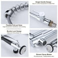 thumbnail image 4 of WOWOW Chrome Spring Kitchen Faucet with Pre-Rinse Pull Down Sprayer Commercial Brass Pot Filler Kitchen Sink Faucet, 4 of 6