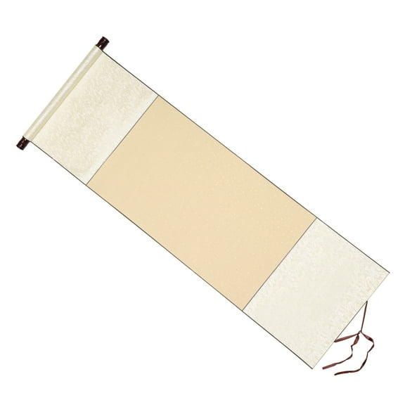 Uxcell 47x16 Inch Xuan Paper Scrolls, Half Raw Ripe Blank Xuan Paper, Beige