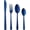 Blue, variant on BuyGo Rainbow Silverware Set Flatware Set Stainless Steel Colorful Dinnerware Set 16-Piece Multicolor Cutlery Set, Service for 4