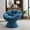 Light Blue, variant on GerYunin Oversized Papasan Chair with Cushion ,360°Swivel Circle Chair for Living Room Bedroom, Dark Grey