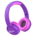 thumbnail image 1 of Contixo Kid Safe 85dB On Ear Auriculares inalámbricos Bluetooth plegables, microteléfono incorporado, entrada y salida de audio (púrpura + rosa), 1 of 3